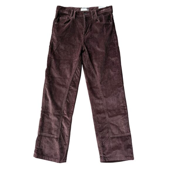 NWT Free People We The Free Risk Taker High Rise Corduroy Pants Brown Size 26 - Picture 1 of 10